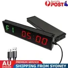 LED Interval Timer Wall Mounted Down/Up Clock Stopwatch for Competition Training