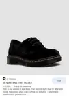 dr martens 1461 velvet. US Size 5. No longer sold anywhere. Brand new. Rare