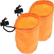 GANAZONO 2Pcs Outdoor Raincoat Storage Pouches Drawstring Bags for Travel Hiking Camping Versatile Protection for Rain Gear and Essentials