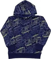 [TAKARA TOMY A.R.T.S] Takara Tomy Arts Pokemon Sweatshirt, Hoodie, Fleece Lined, Hooded, Boys, Long Sleeve, Top, Milaydon, Collidon, Black, Navy Blue