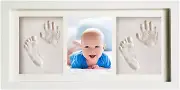 Baby Handprint Footprint Keepsake Kit - Baby Prints Photo Frame for Newborn -...