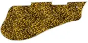 Pickguard Pick Guard 5120 Graphical Graphic Guitar Leopard Print Yellow
