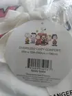 Peanuts Christmas Fleece Throw Berkshire White NEW W/TAGS 55x70 "Snowy Scene"