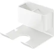 Hair Dryer Stand - Wall Mounted Blow Dryer Stand - Multi-Functional Hair Care Tool Organizer, Blow Dryer Holder Stand with Storage Compartment for Bathroom