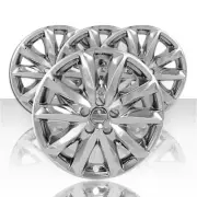 Set of 4 18" 5 Dbl Spk Wheel Skins for 2017-2018 Mazda 3 Touring - Chrome