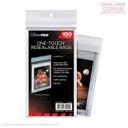 Ultra Pro - ONE-TOUCH Resealable Bags Fits up to 260PT - Pack Of 100