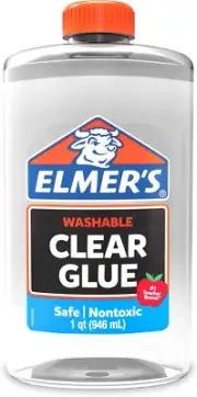 Slime Liquid PVA Glue, Great for Making Slime, Washable, (2024691), 946Ml, Clear