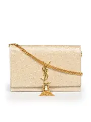 Gold Kate Tassel Wallet On Chain