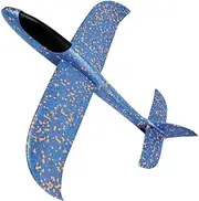BESPORTBLE 2pcs Foam Airplane Model Creative Throwing Plane for Boys and Small Glider for Outdoor Fun Safe and Aircraft Blue