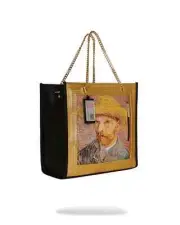 NEW SPRAYGROUND THE MET VAN GOGH FRAMED SELF-PORTRAIT TOTE- LIMITED ED MSRP $120