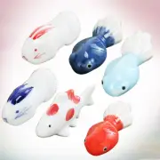 6 PCS Chopsticks Rest Holder Large Red Goldfish Glossy Surface Finish