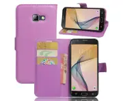 For Samsung Galaxy A5 2017 Purple Premium Leather Wallet Case Cover