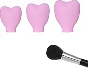 3 Sizes Makeup Brush Covers for Travel | Soft Silicone Makeup Brush Cover Protectors,Cosmetic Tool Travel Storage Box for Make Up Brushes, Foundation