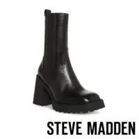 在飛比找momo購物網優惠-【STEVE MADDEN】UPCYCLE 厚底方頭側拼接中