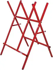 OREGON Steel Log Saw Horse, foldable and adjustable, 27 cm log capacity (584145), Red