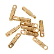 10pcs Rolling Barrel Fishing Swivel, Brass Heavy Duty Swivels 60kg-133kg Ball