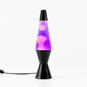 Lava Lamp Matt Black & Purple