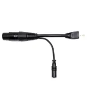 3-Pin XLR CONDENSER MIC to 8-Pin RJ45 Modular ICOM TRX Adapter HS-04C