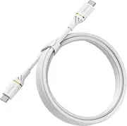 OtterBox USB-C to USB-C Cable Fast Charging Cable, Cloud Dust White, 2 Meter