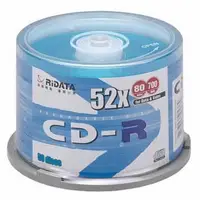 在飛比找燦坤線上購物優惠-RIDATA光碟片 52X CD-R/50片桶裝(RICDR