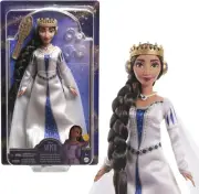 Mattel Disney Wish Toys, Queen Amaya of Rosas, Posable Fashion Doll with Remo...