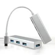 USB Type-C 3.0 to 4 Port USB 3.0 Hub Expansion Charging Port Adapter Splitter
