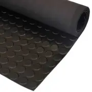 3mm Black Coin Mat Rubber Sheet by the metre