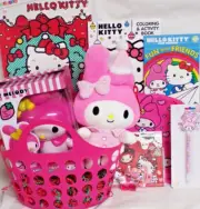 NEW MY MELODY CHRISTMAS TOY GIFT BASKET HELLO KITTTY TOYS DANCING DOLL PLUSH