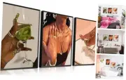 Goipwss Trendy Black Girl Wall Art Set of 3, African American Pictures Wall