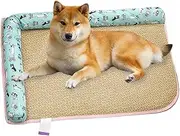 Evnbhgyu Dog Cooling Mat, Puppy Cave Cushion, Breathable Cat Sleeping Cushion, Hot Weather Puppy Cooling Pad for Living Room Backyard
