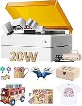 xTool M1 Ultra 4-in-1 Craft Machine with Riser Base and Rotary: 20W Laser Engraver, Inkjet Printing, Blade Cutting, Pen Drawing, DIY Machine for Home Crafts & Small Business, Supports 1000+ Materials