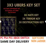 ✅ PC PS4 PS5 XBOX SWITCH ✅ NL 3x3 KEY SET Uber Diablo 2 Resurrected D2R Items
