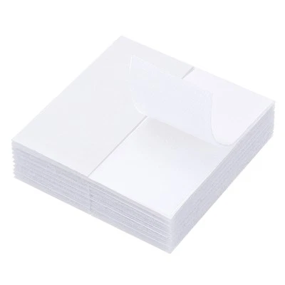 30 Pack Hook and Loop Strips Rectangle Tape Double Sided 2" x 4", White