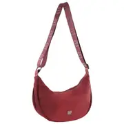 GAP Ladies Nylon Crescent Cross-Body Bag Women's Bag 32x14x24 cm - Wine