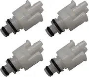 4 Pcs NIBP Cuff Double Tube Connector Adapter, Single Tube Double Tube Adapter, Double Tube Air Hose Adapter Connector