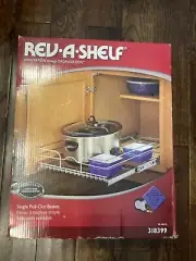 NEW 59-18c-5 Rev-A-Shelf 18” Single Basket Pull Out Cabinet Organizer 318399