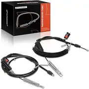A-Premium Rear Driver and Passenger Side Parking Brake Cable Assembly Compatible with Ford and Mercury Models: Explorer 2006, Mountaineer 2006, 2-PC Set