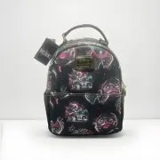 Disney Loungefly Villains Art Rock Grunge Purple Black Mini Backpack NWT Rare!!!