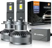 H7 Canbus LED Bulbs, 130W 26000LM High Lumens 6500K White LED Kit, 500% Brightness CanBus LED Kit with Upgraded EMC Smart Driver, Suitable for Cars and Trucks, 2 Pack