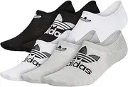 [adidas Originals] Men's Classic Trefoil Superlite Super No Show Socks (6-Pair)