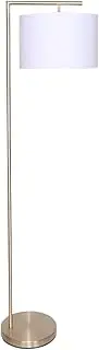 [Sarantino] Modern Arc Floor Lamp in Brass Finish