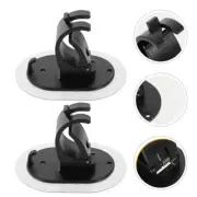 2 Pcs No Punching Sticky Hook Towel Rod Hooks Wall Mount Curtain Holders