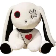 11.8" Crazy Rabbit Plush - Black Bunny, Halloween/Easter Soft Pillow Toy