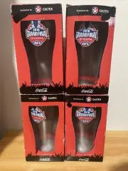 Caltex Coca Cola 2010 AFL Grand Final Promo Cups Collingwood V St Kilda X4