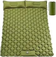 Camping Sleeping Pad, Inflatable Camping Pad Foot Pr Ultralight 2 Person Camping Mat with Pillow for Camping Hiking Traveling Backpacking Te and Vanlife