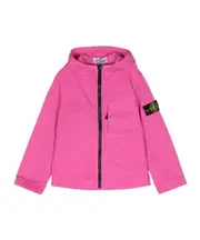 zip-up hooded twill jacket 8Y Cyclamen color