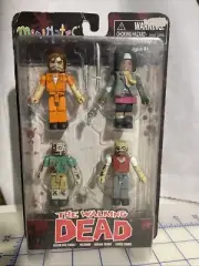 Minimates The Walking Dead Grimes, Michonne, Zombie x2 4-Pack 2012 New