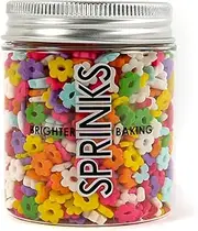 Sprinks Mixed Flowers Sprinkles 55g - Cake Decorating Sprinkles | Edible Flower Sprinkles | Rainbow Sprinkles | Cupcake Sprinkles | Edible Cake Decorations | Dessert Sprinkles for Baking