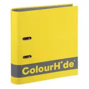 ColourHide A4 375 Sheets 70mm Silky Touch Lever Arch File/Document Holder Yellow