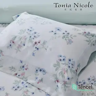 【Tonia Nicole 東妮寢飾】環保印染100%萊賽爾天絲被套床包組-馥香花苑(雙人)